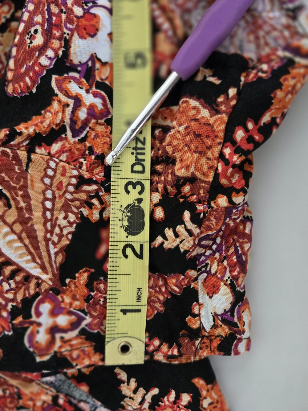 City Chic Black/Gold/Orange Romper - Picture 9 of 10